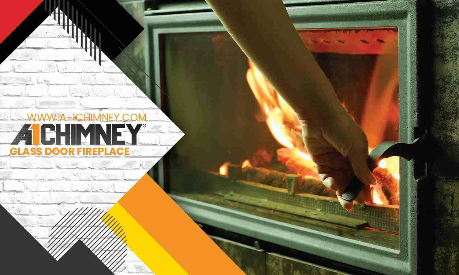 Glass Door Fireplace